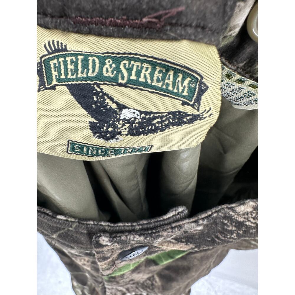 Field & Stream Camo Mossy Oak Hunting Bibs Overalls Outdoor Nature Men Size XXL - Picture 4 of 8